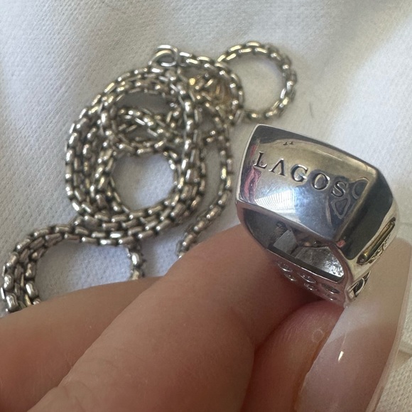 DAVID YURMAN necklace & LAGOS Citrine Pendant .925 750 - Picture 7 of 8